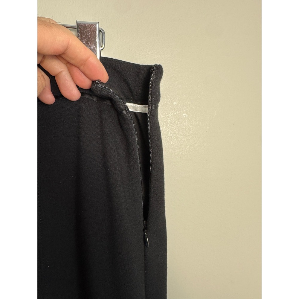 White House Black Market Ponte Knit Flared Skirt 8 Office Chic Dark Academia - Picture 2 of 10